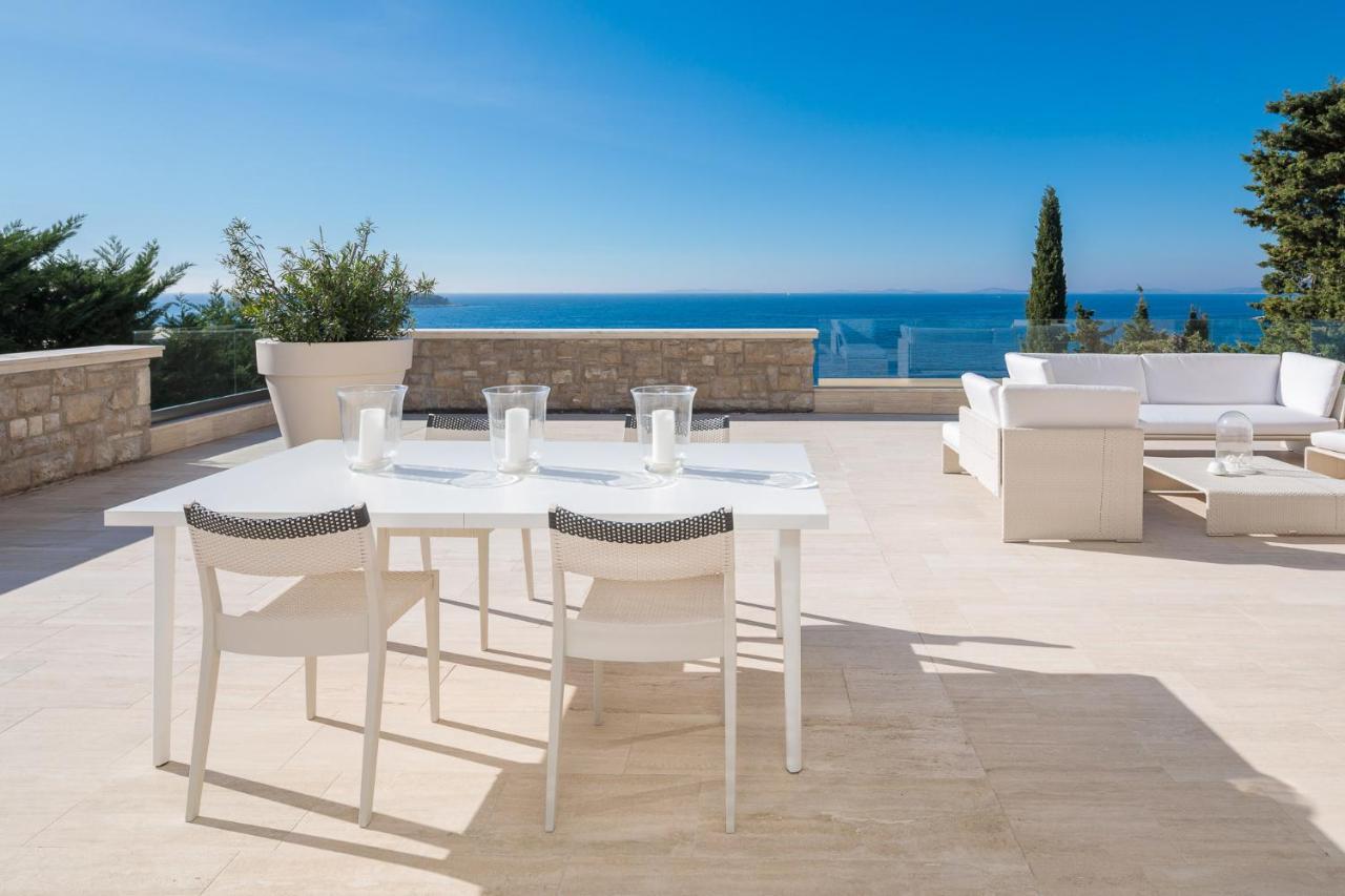 Luxury Seafront Villa Primosten Glamour With Private Pool, Sauna And Gym At The Beach In Primošten Exterior foto