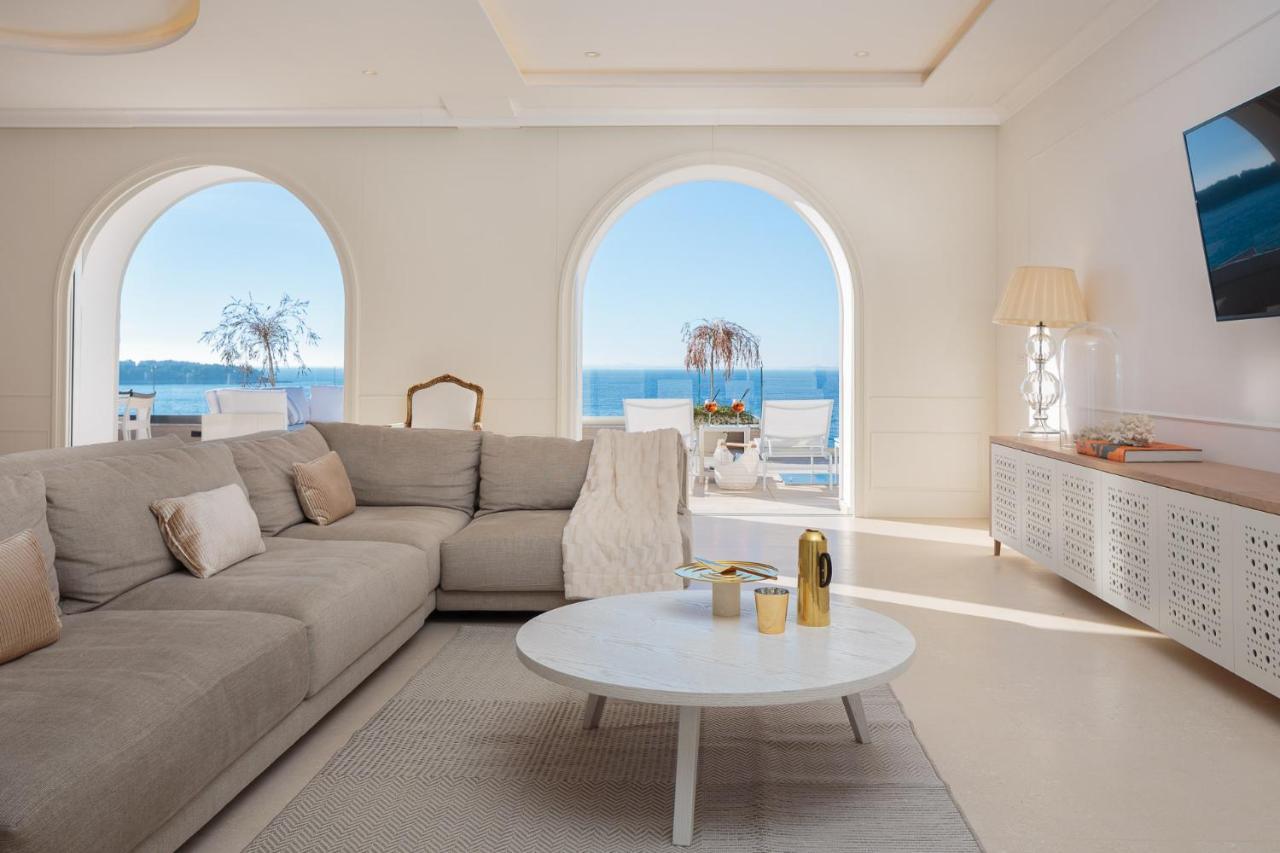 Luxury Seafront Villa Primosten Glamour With Private Pool, Sauna And Gym At The Beach In Primošten Exterior foto